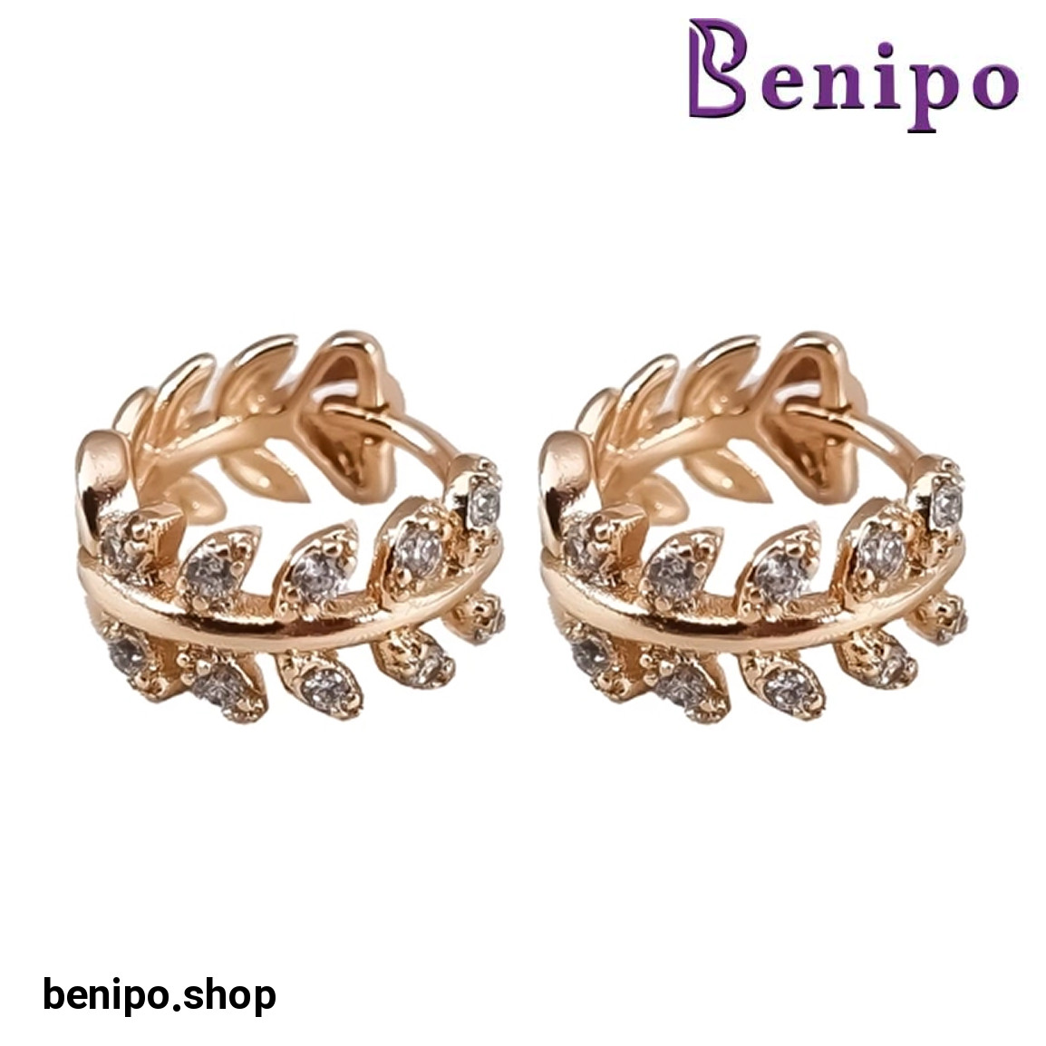 گوشواره زنانه طرح خوشه گندم کد 23