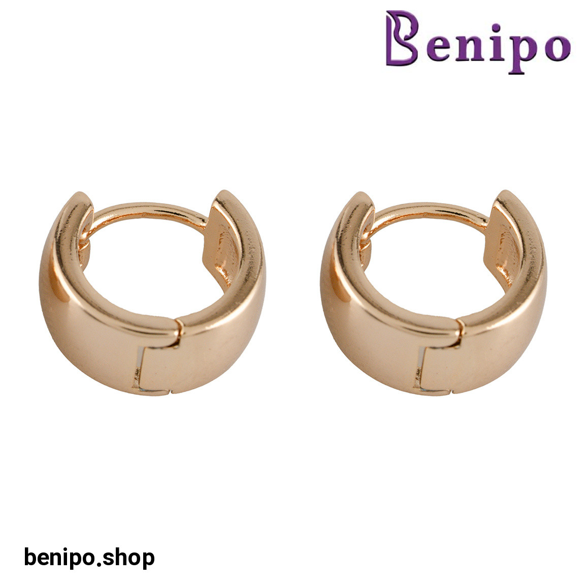 گوشواره حلقه ای پهن کد 022