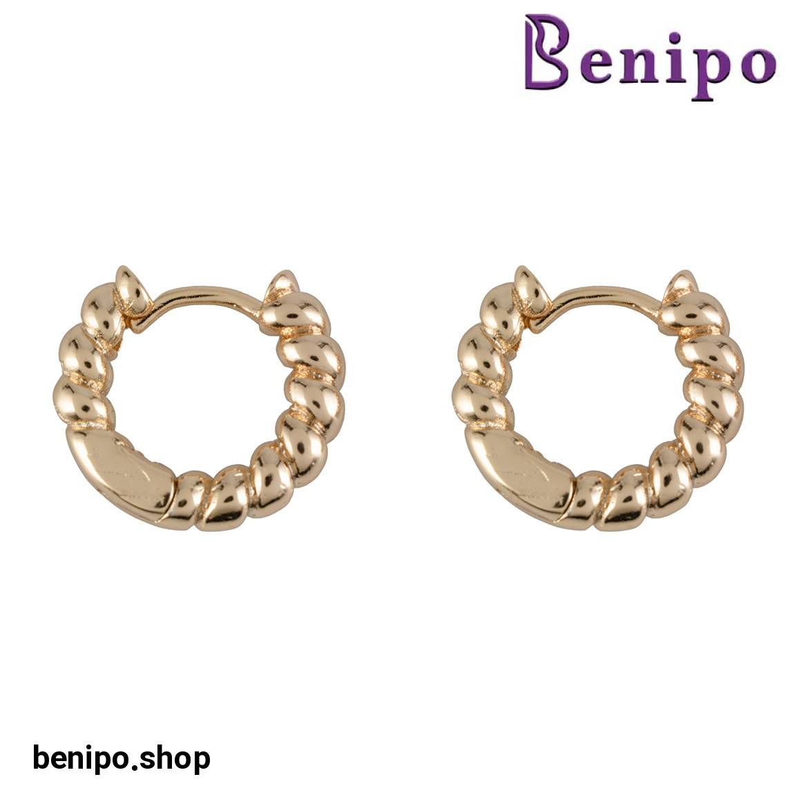 گوشواره حلقه ای گوارسه کد 026