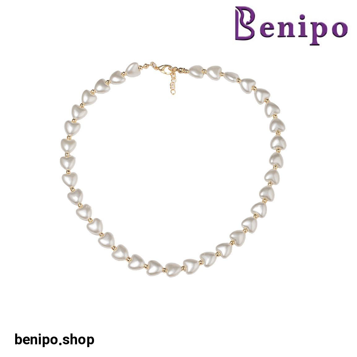 گردنبد مروارید البراندو مدل قلب