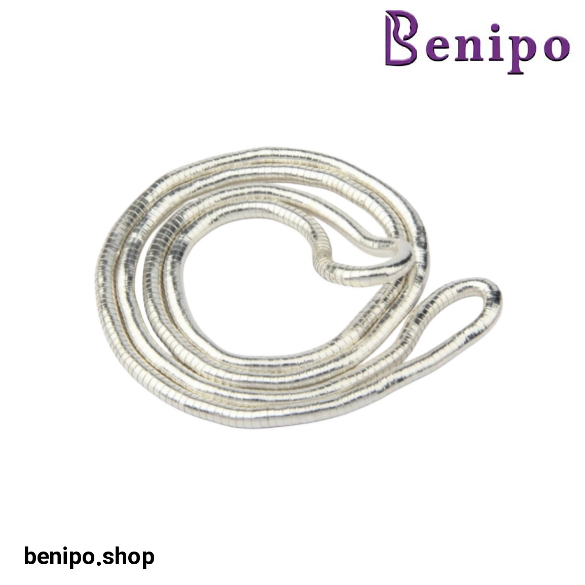 گردنبند ماری منعطف نقره ای