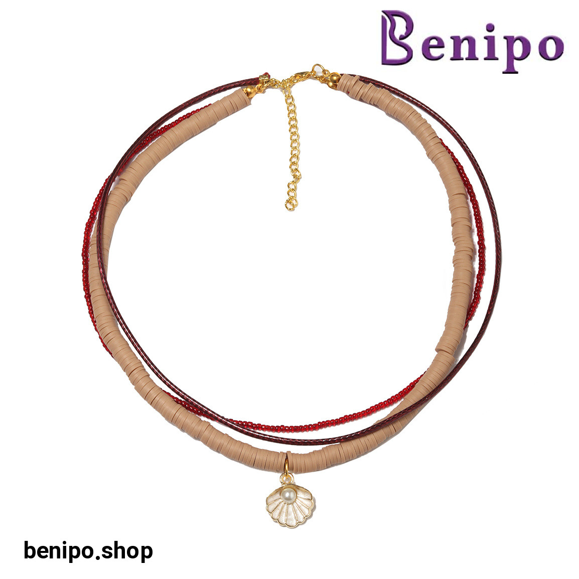 گردنبند جور ترک مدل صدف