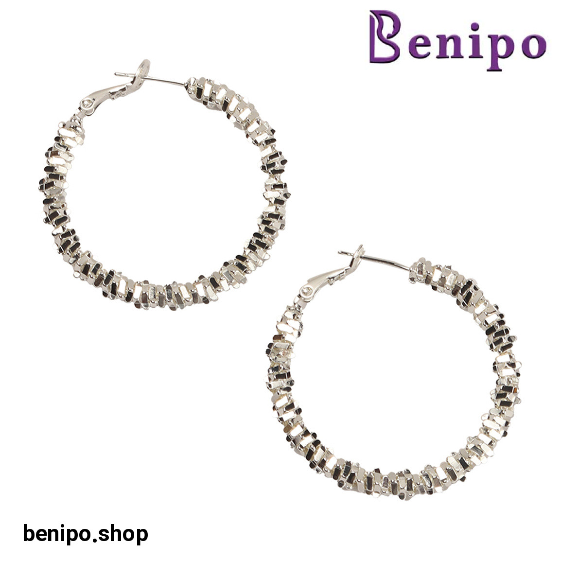 گوشواره خاویاری نقره ای