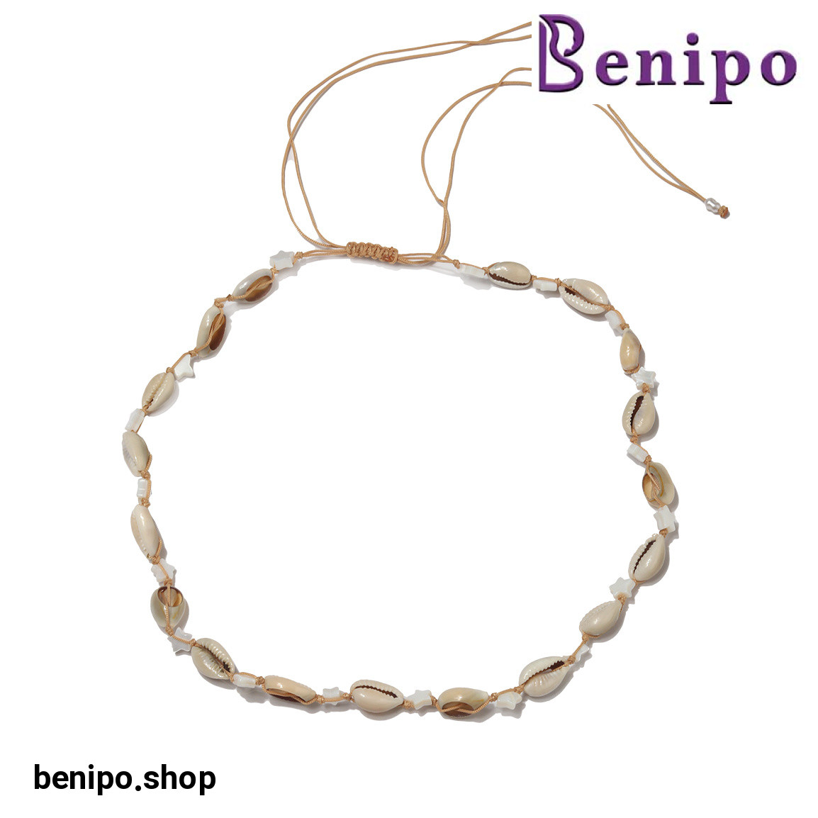 گردنبند مدل صدف ستاره سنگی