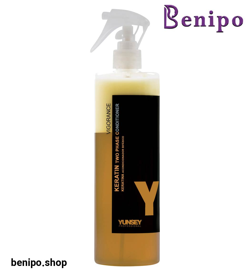 اسپری دوفاز احیا و ترمیم کننده مو کراتین گلد 500 میلی لیتر