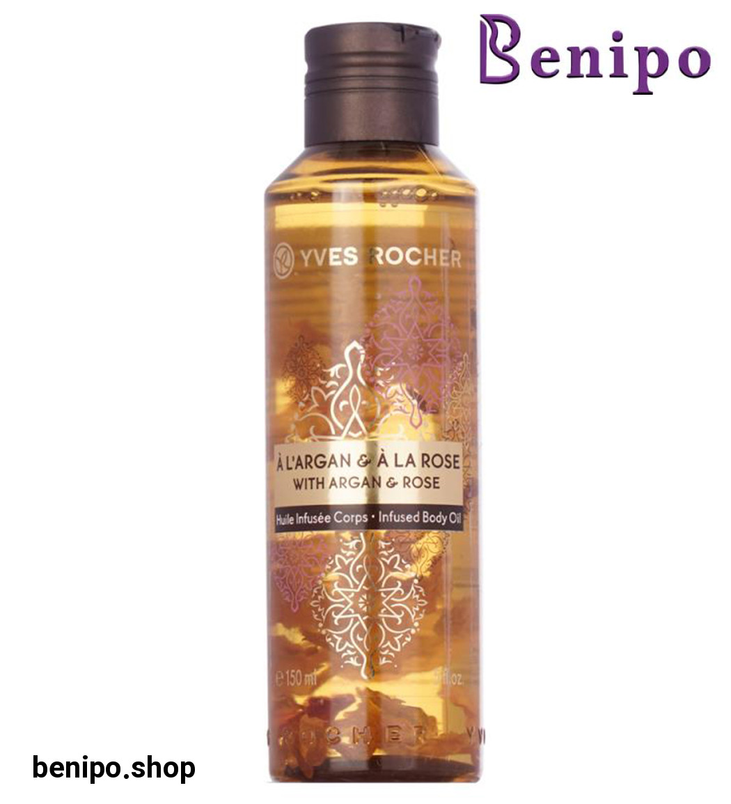 روغن بدن نرم کننده و آرامش بخش حاوی روغن آرگان و عصاره گل رز حجم 150 میل