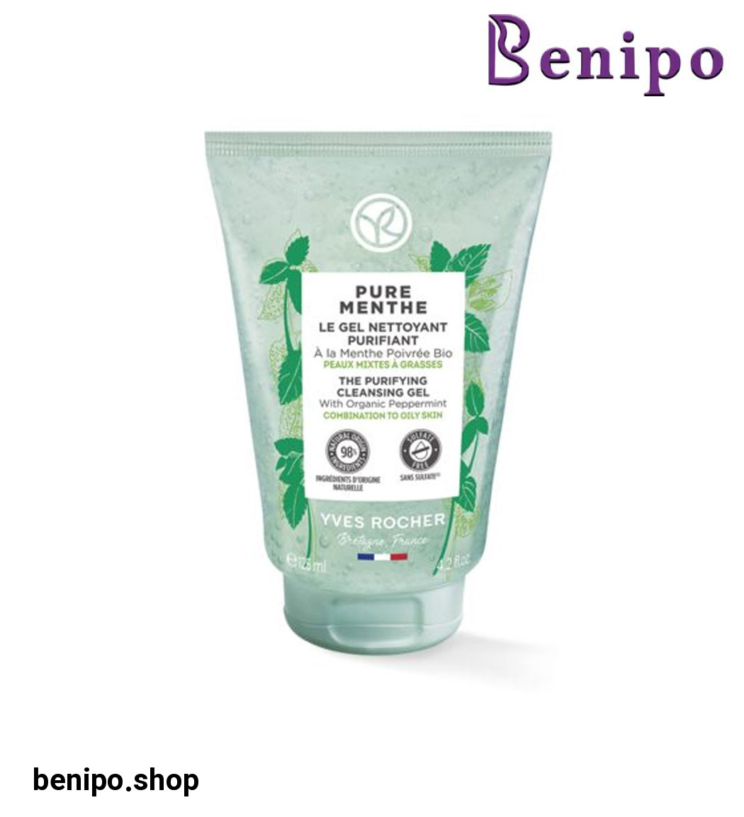 ژل شستشو مدل PURE MENTHE مناسب پوست های چرب و مستعد جوش حجم 125 میل