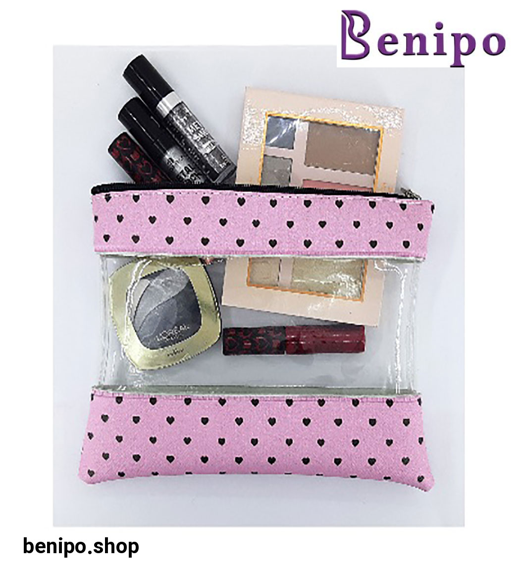 کیف لوازم آرایش طلقی کد TL-003