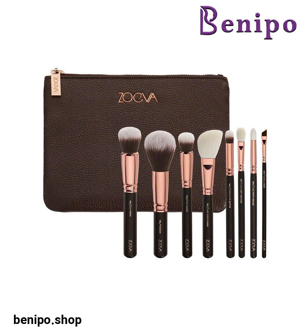 ست براش آرایشی 8 تکه طرح زوئوا رنگ رندوم