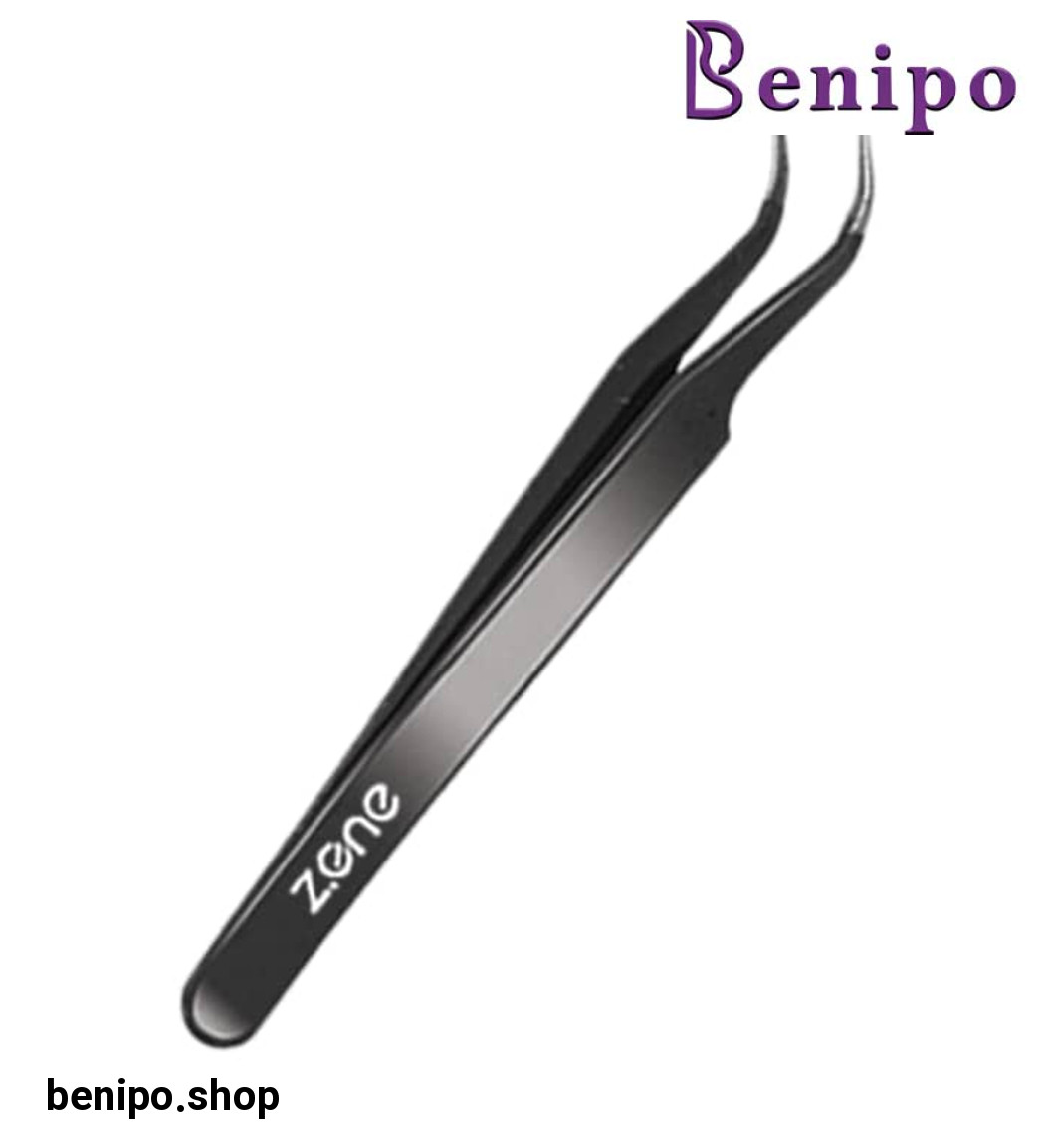 موچین انبری مدل کاشت مژه سر کج کد 111